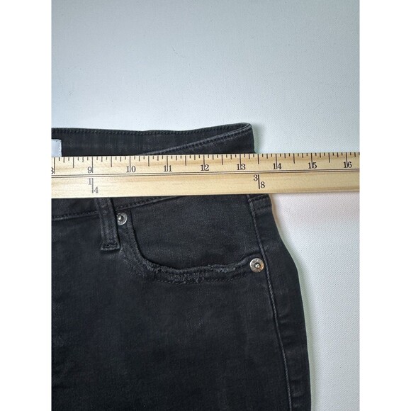 Pistola Black Skinny Mid Rise Jeans Denim Grunge Goth Stretch Women's 28 - Picture 10 of 12